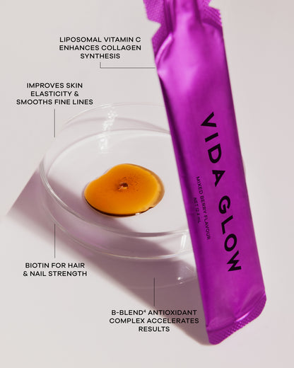 VIDA GLOW - LIQUID COLLAGEN SKIN - (Berry)